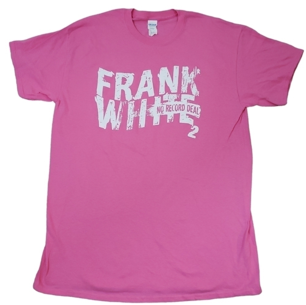 Frank White (King Of New York) Pink/White Size L T-Shirt Heavy Cotton NEW.